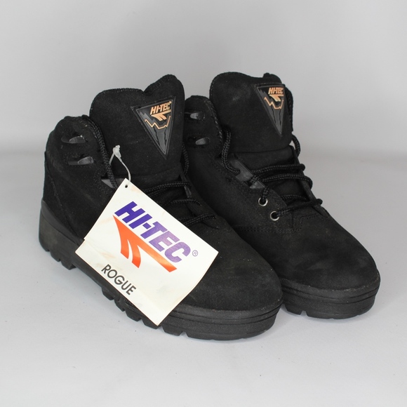 Vtg New Hi Tec Mens 7.5 Rogue Hiking Boots Black main image 7